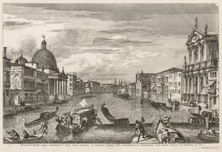 Views of Venice:  Santa Chiara, by Michele Marieschi, 1741