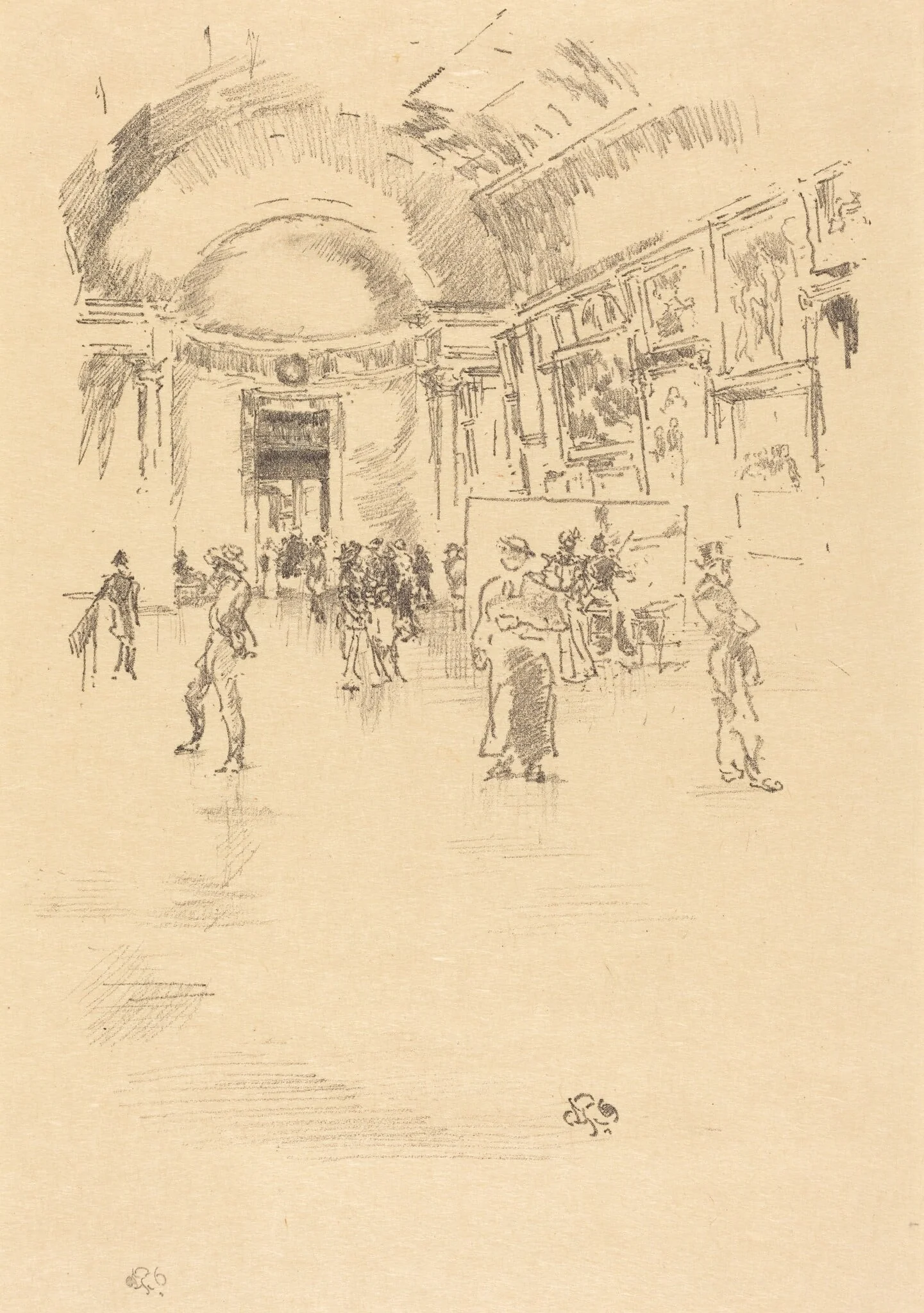 The Long Gallery, Louvre, detail