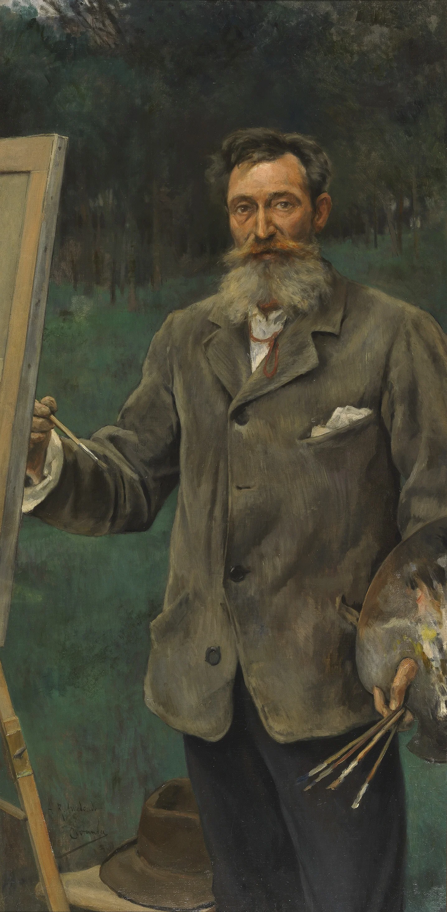 The painter Ricardo Arredondo, detail