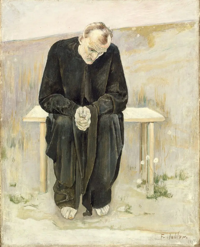 The Disillusioned One, by Ferdinand Hodler, oil, 1896