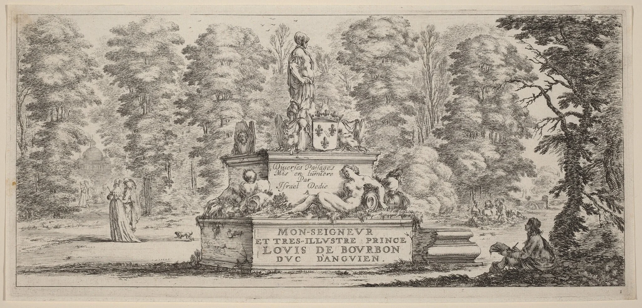 Title Page for "Divers paysages", detail