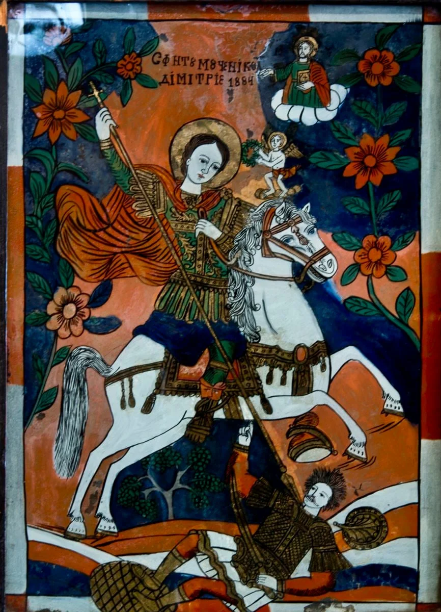 Sf. Mare Mucenic Dimitrie, detail