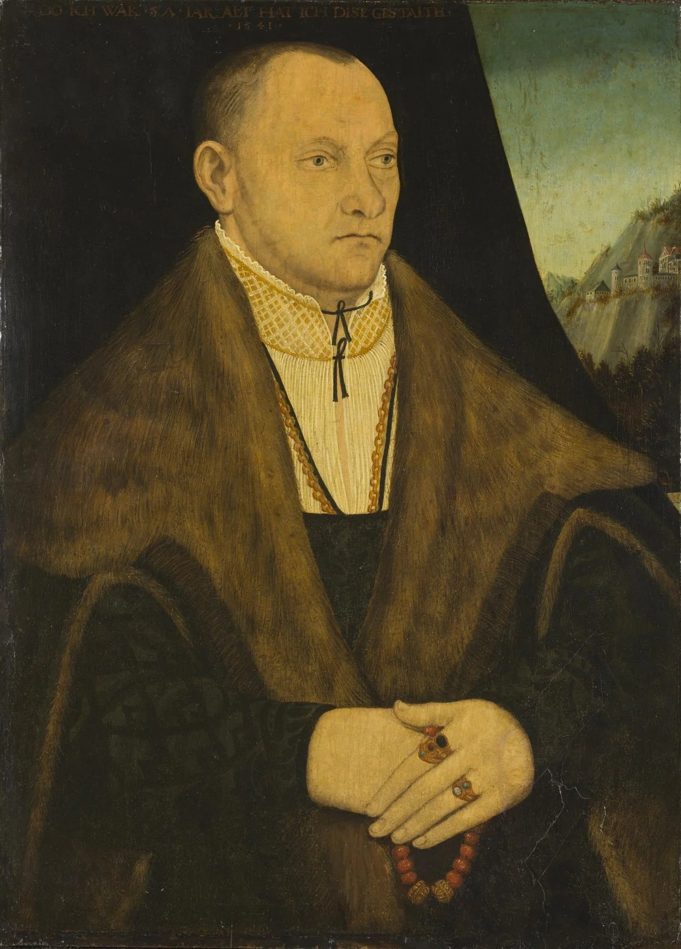 Portrait of a man, detail