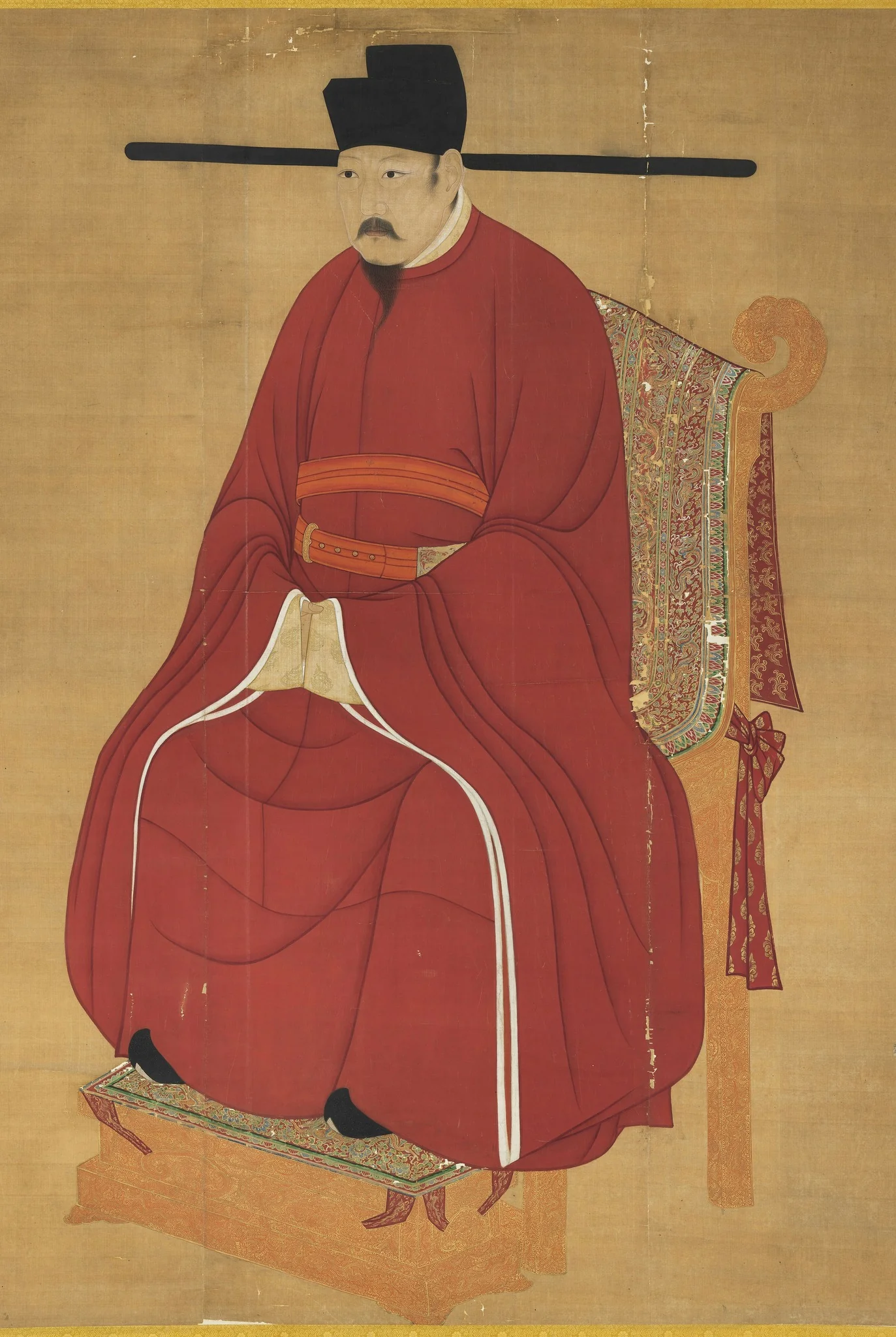 Song Renzong seated, detail
