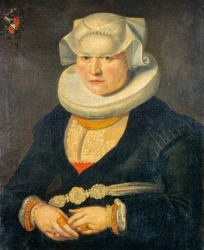Elisabeth Locher, Mrs Hans Konrad Heidegger (1616 - 1673), detail