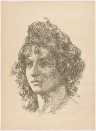 Etude, by Théo van Rysselberghe, ink, 1895