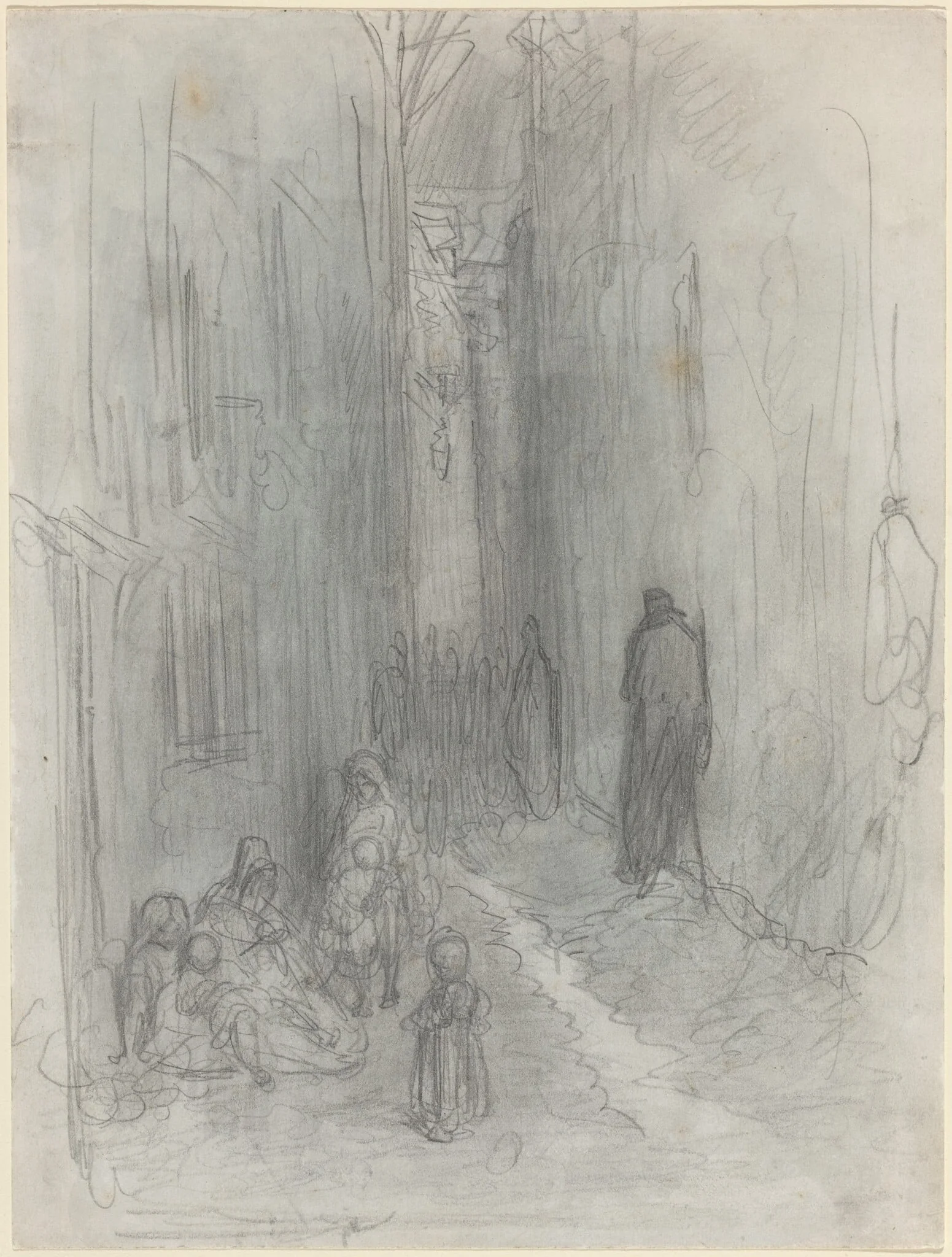 A Backstreet in London, detail