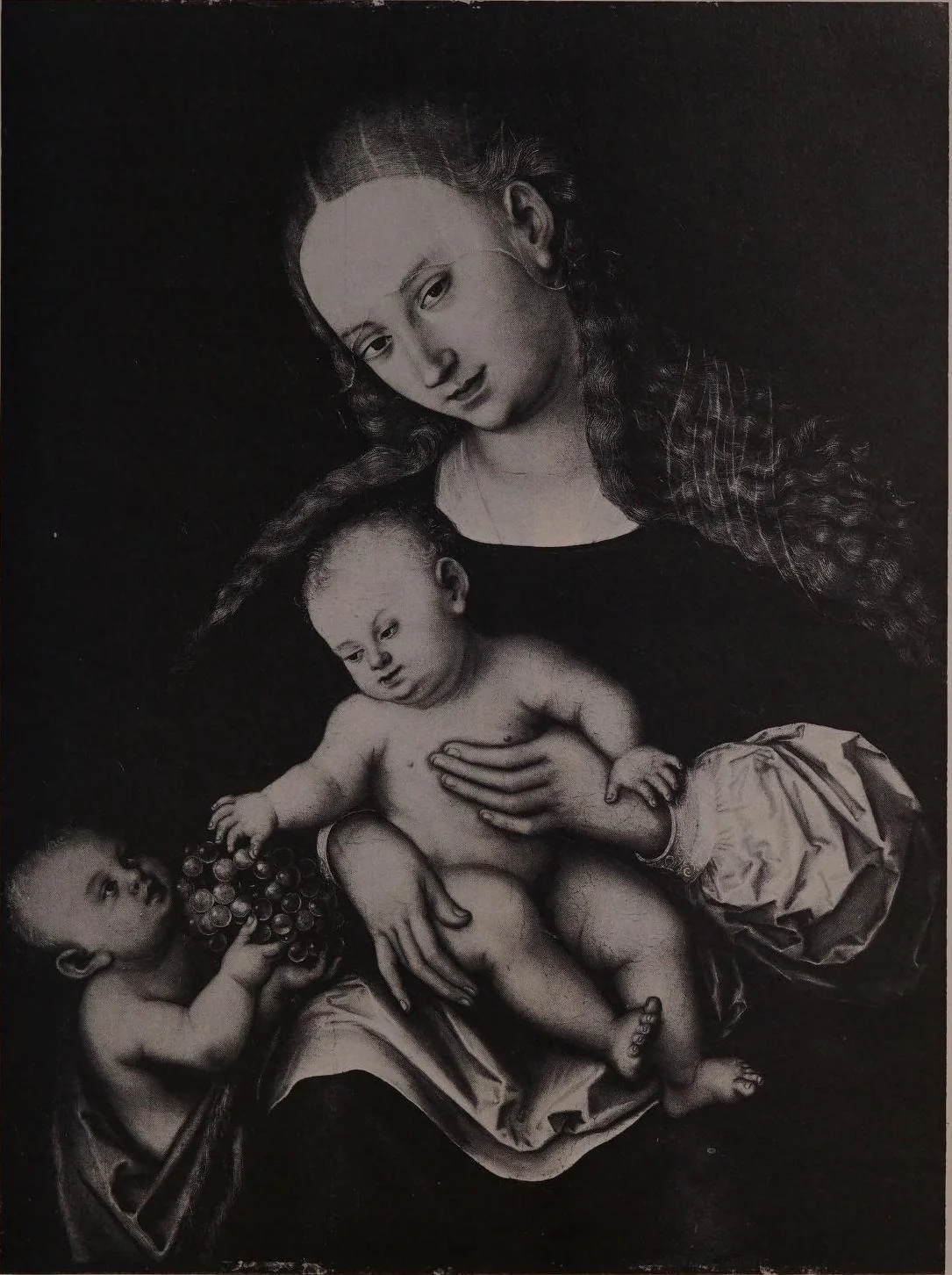The Virgin and Child with the Infant St John, detail