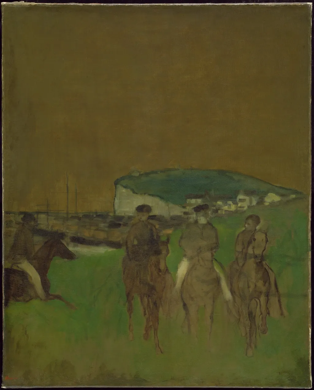 Morning Ride, by Edgar Degas, oil, 1866