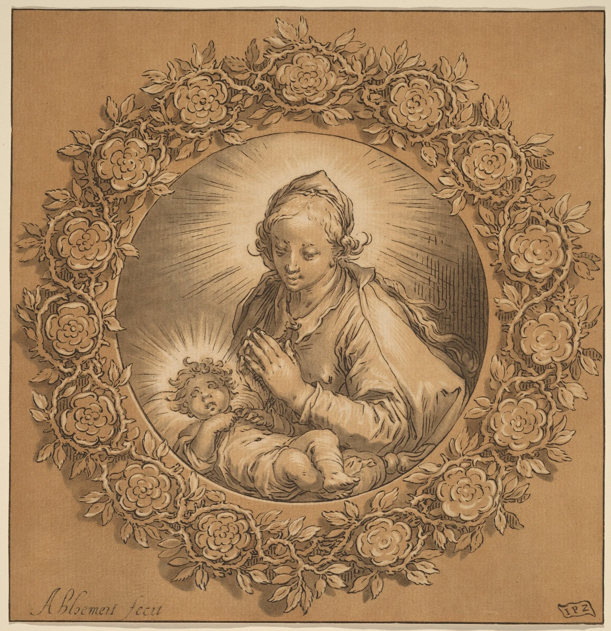 Madonna and Child, detail
