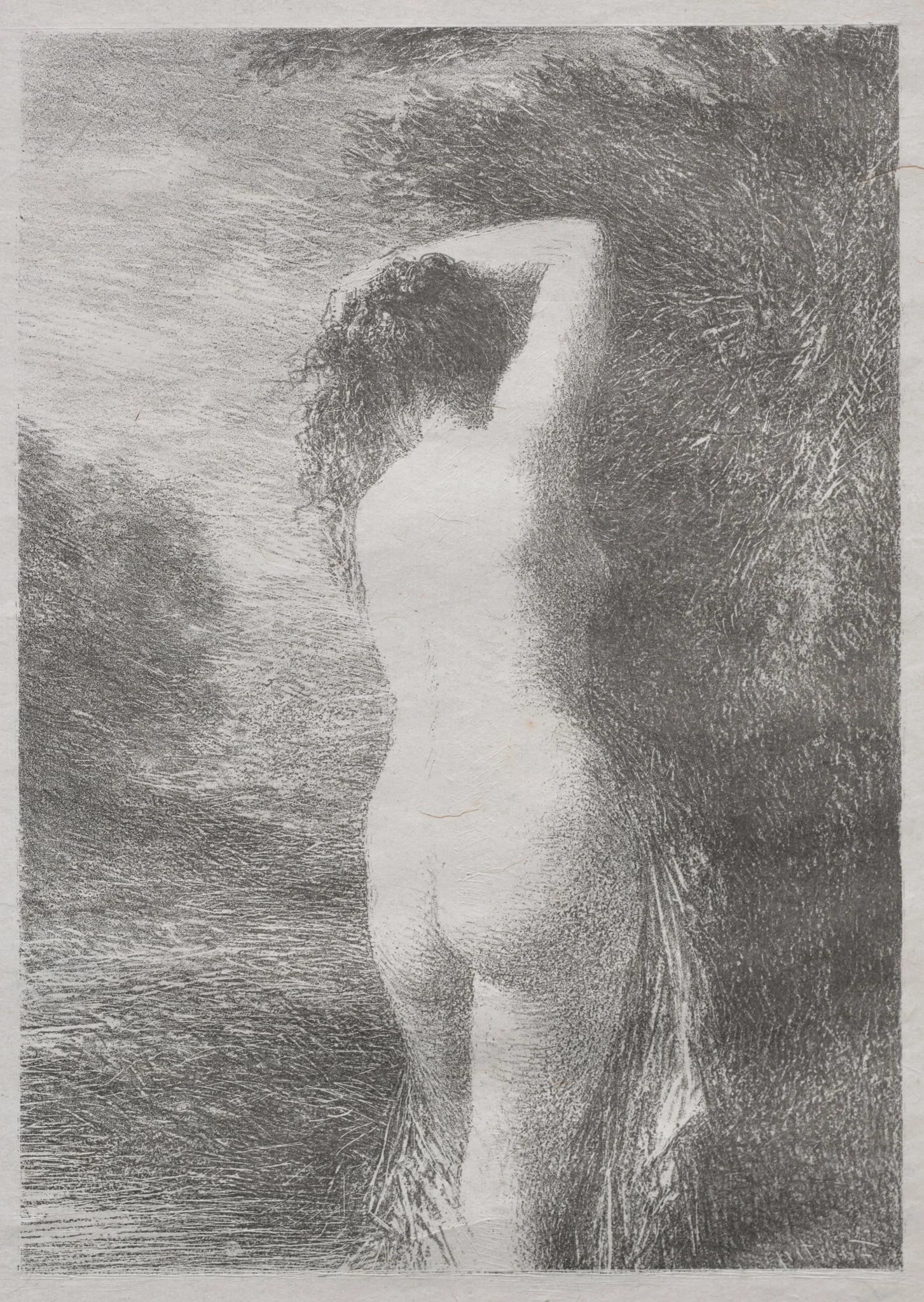 Bather Standing, detail