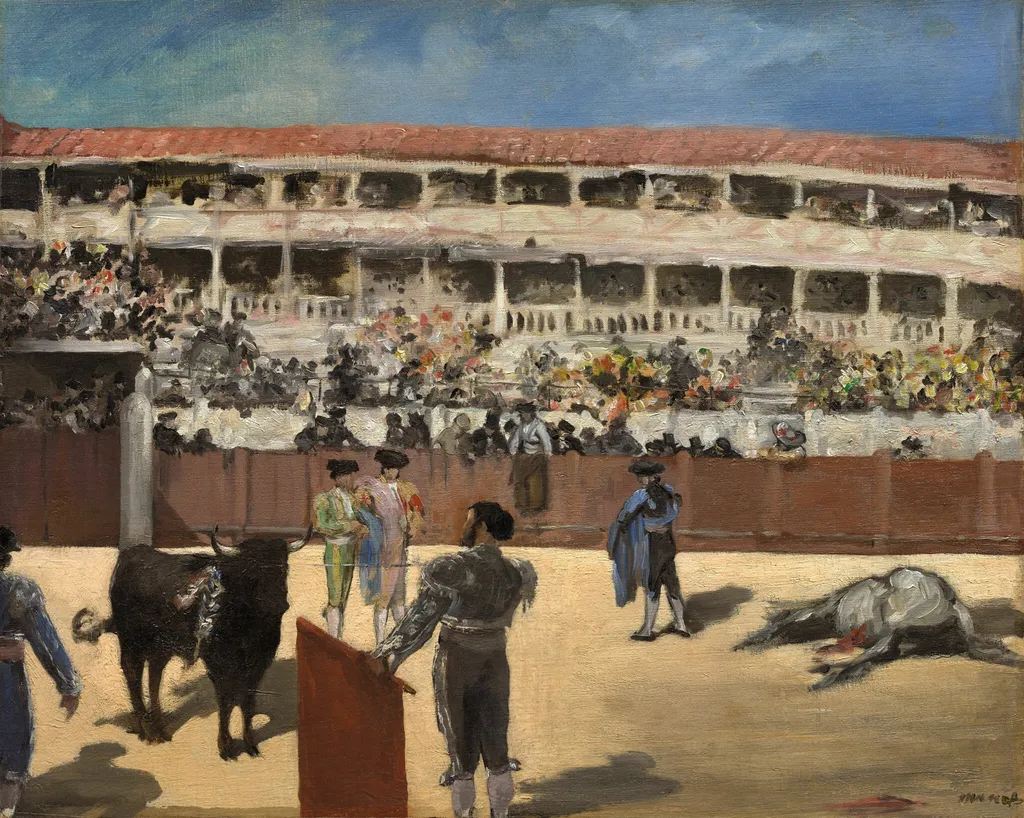 Bullfight, by Edouard Manet, oil, 1866