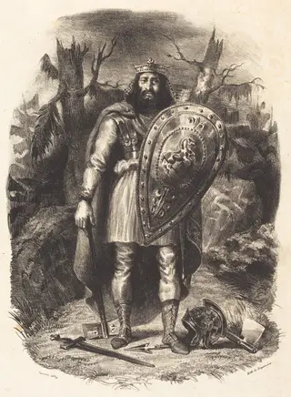 Vercingétorix, by Eugène Delacroix, ink, 1829