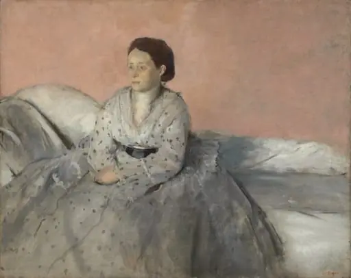 Madame René de Gas, by Edgar Degas, oil, 1872