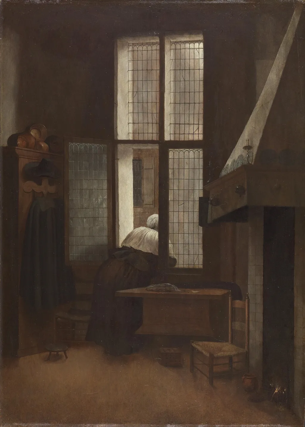 Women at the window, by Jacob Vrel, wood, 1654