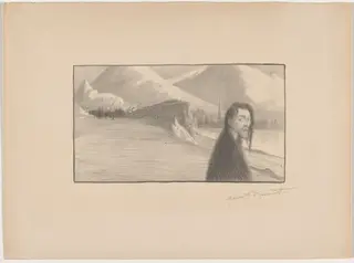 Brand, acte V (projet de programme), by Maurice Dumont, ink, 1895