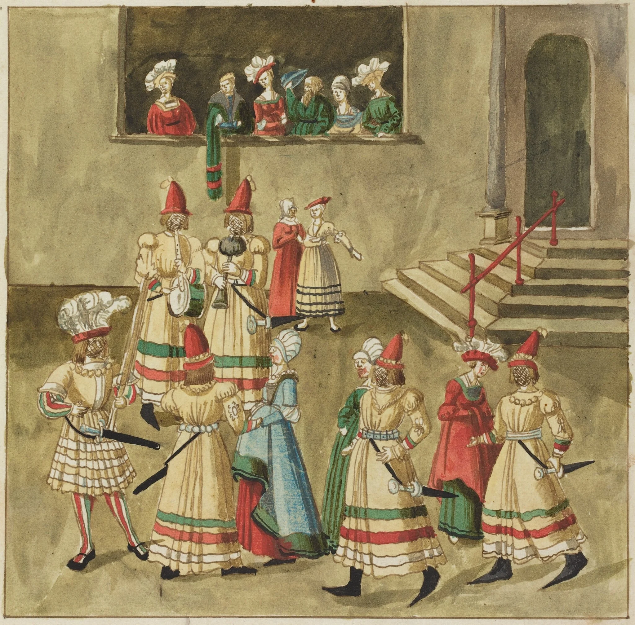 Masquerade, detail