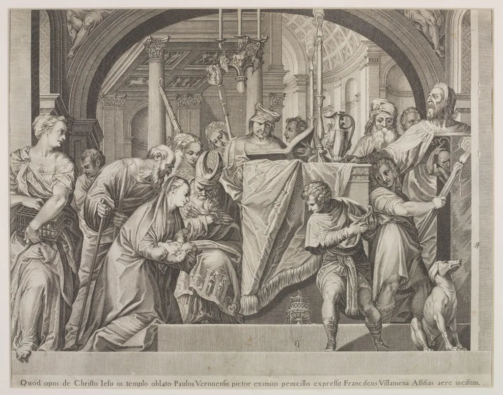 Presentation in the Temple, by Francesco Villamena