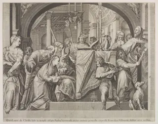 Presentation in the Temple, by Francesco Villamena