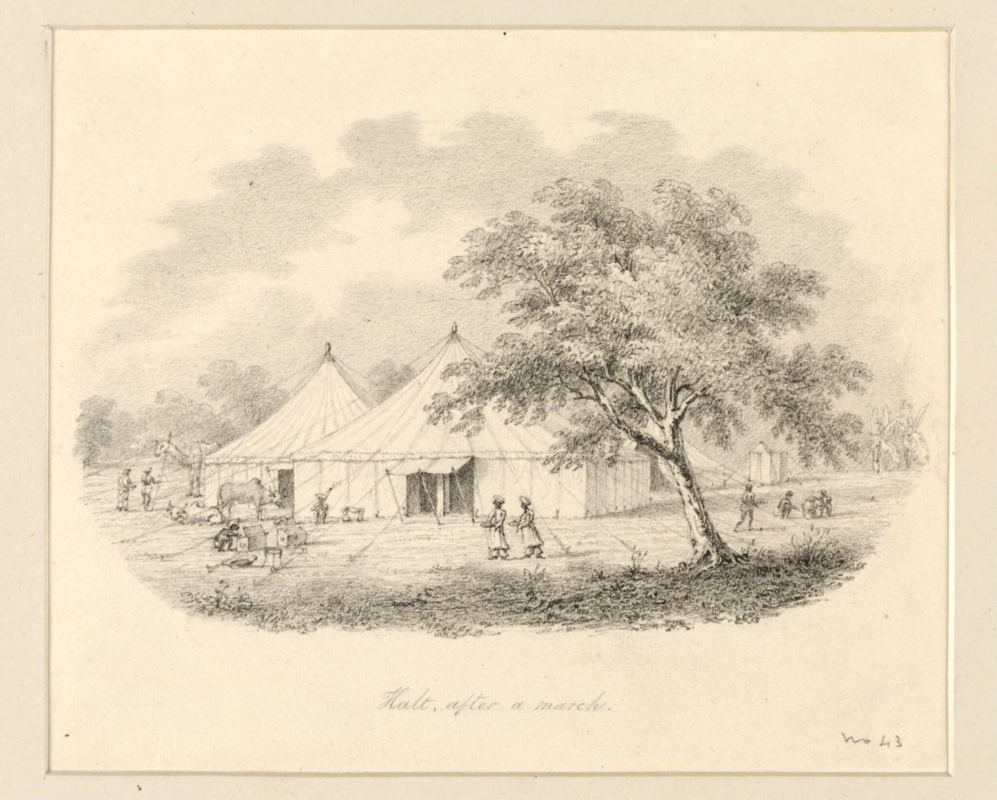 Halt after a March, detail