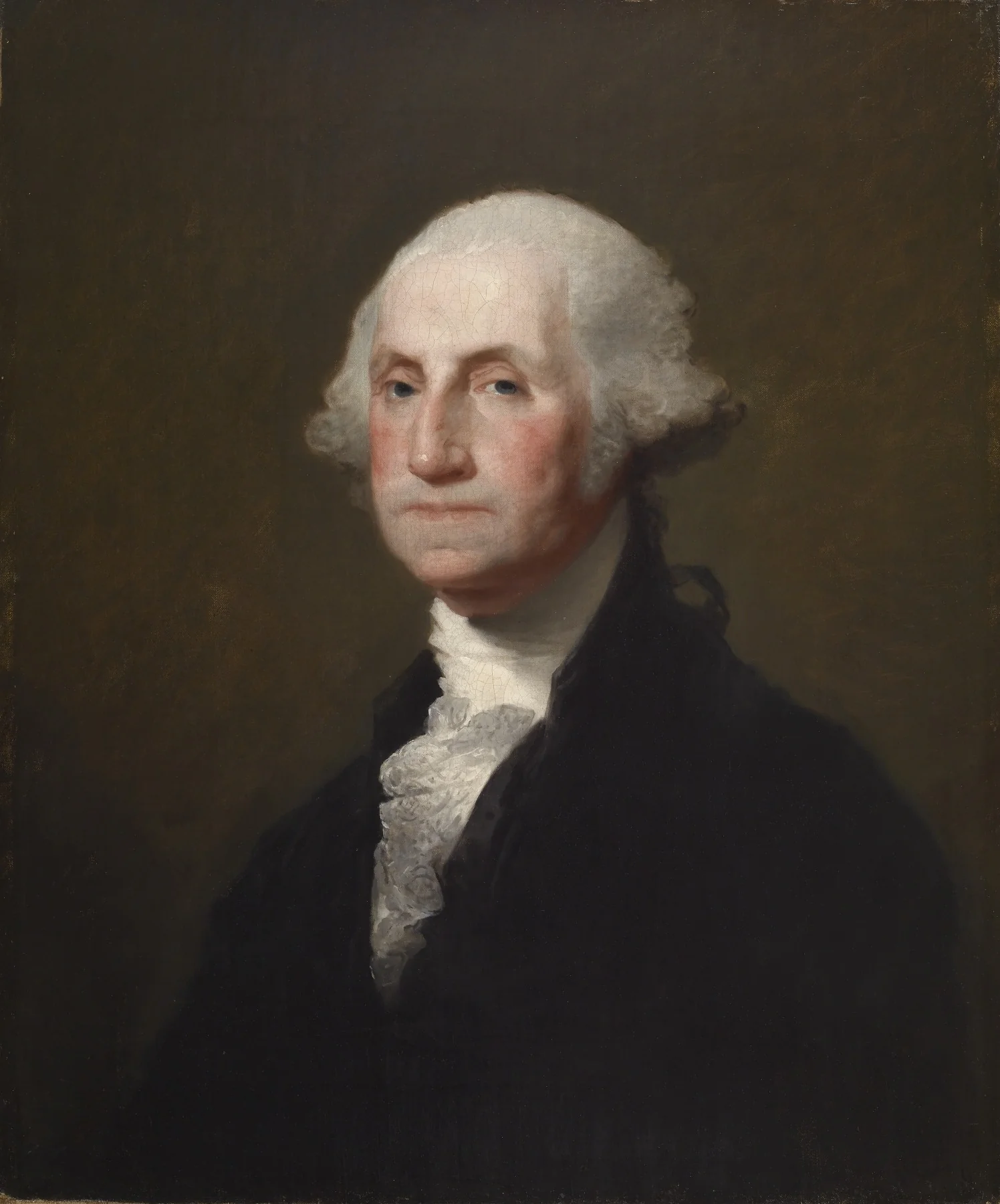 Portrait of George Washington, detail