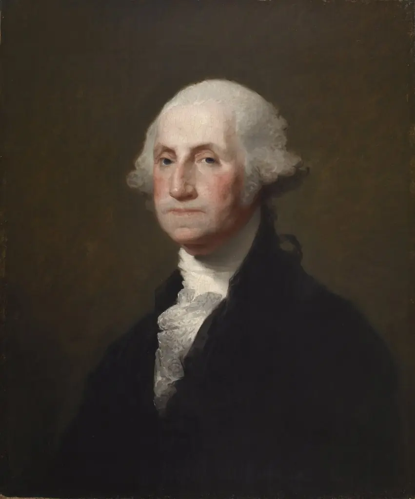 Portrait of George Washington, by Gilbert Stuart, oil, 1825