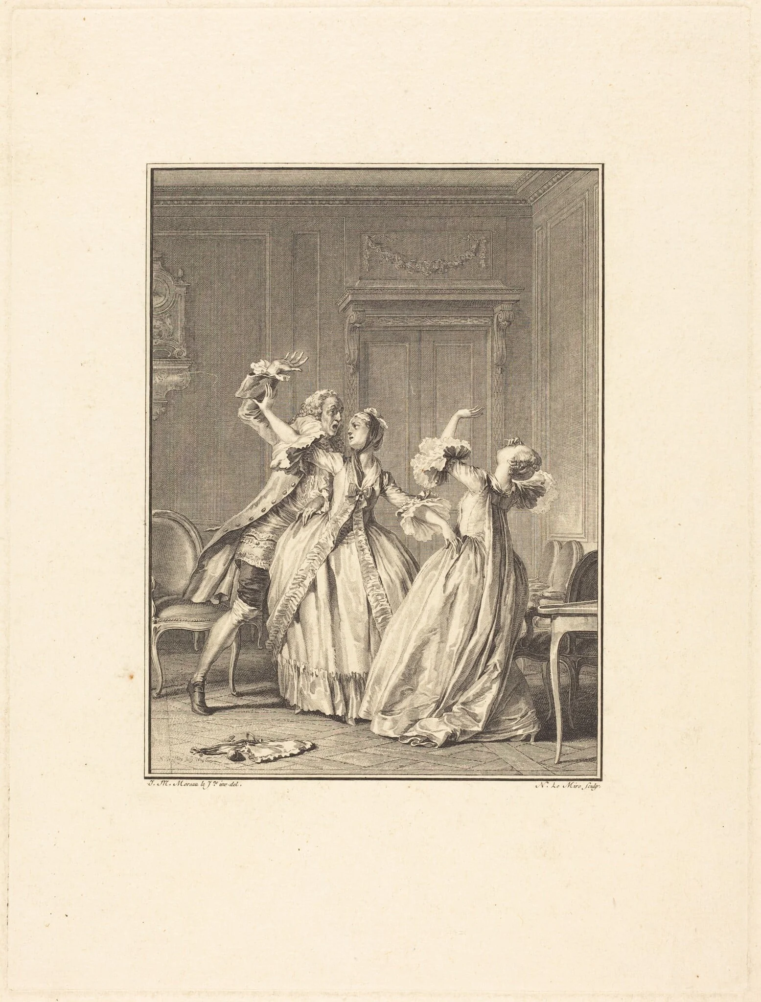 Le Soufflet, detail