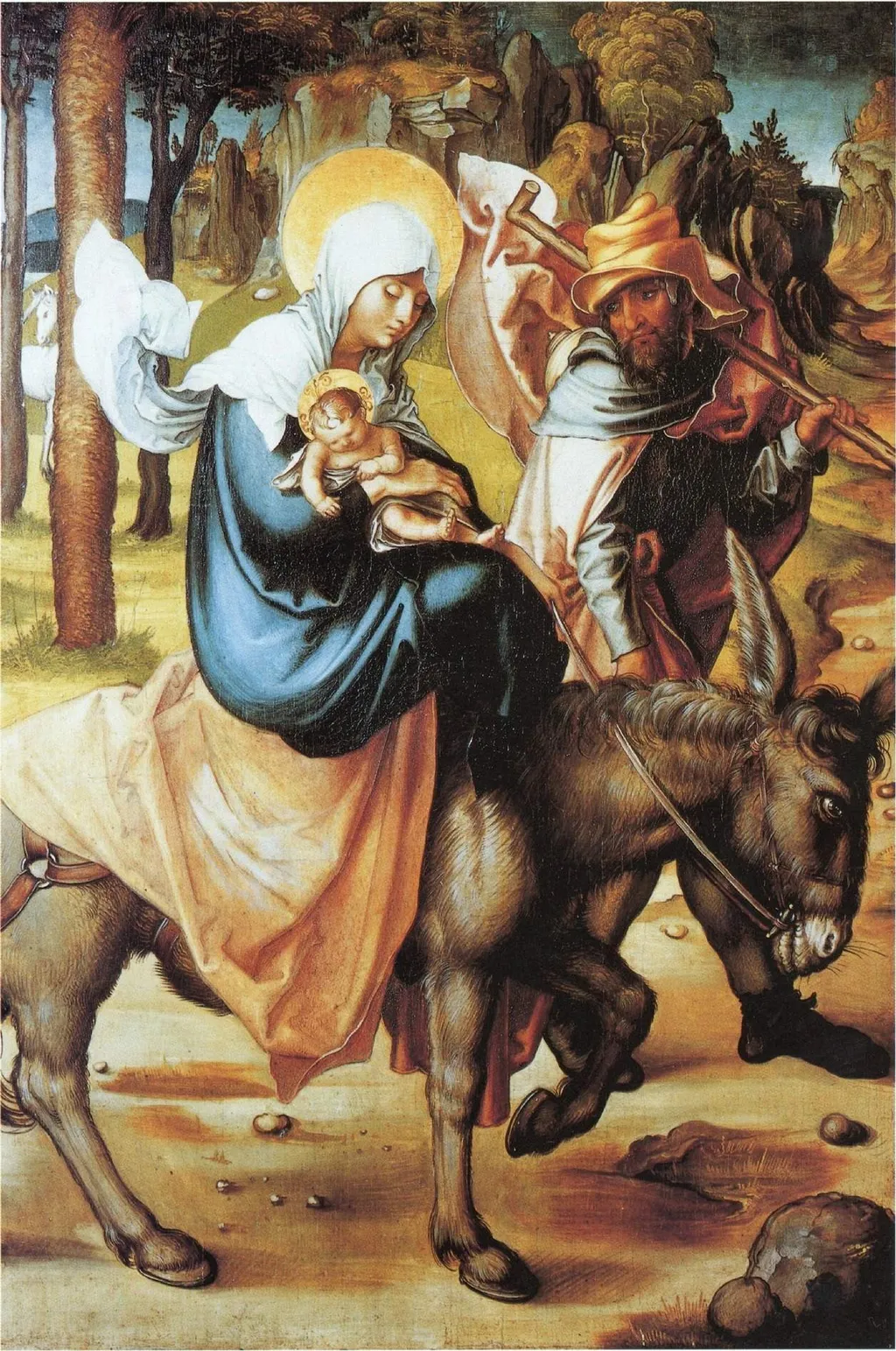 Flight to Egypt, by Albrecht Dürer, oil, 1498