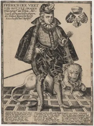 Frederick IV, by Conrad Goltzius, ink, 1607