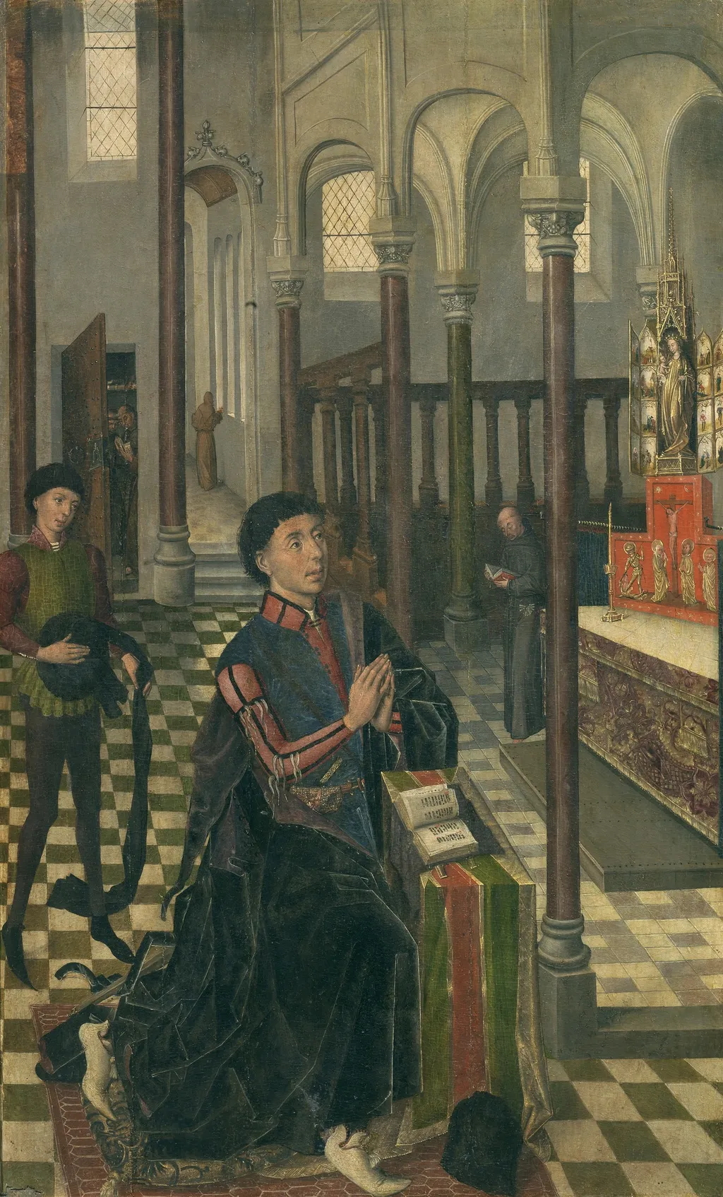 The First Duke of Infantado, by Master of Sopetrán, oil, 1470
