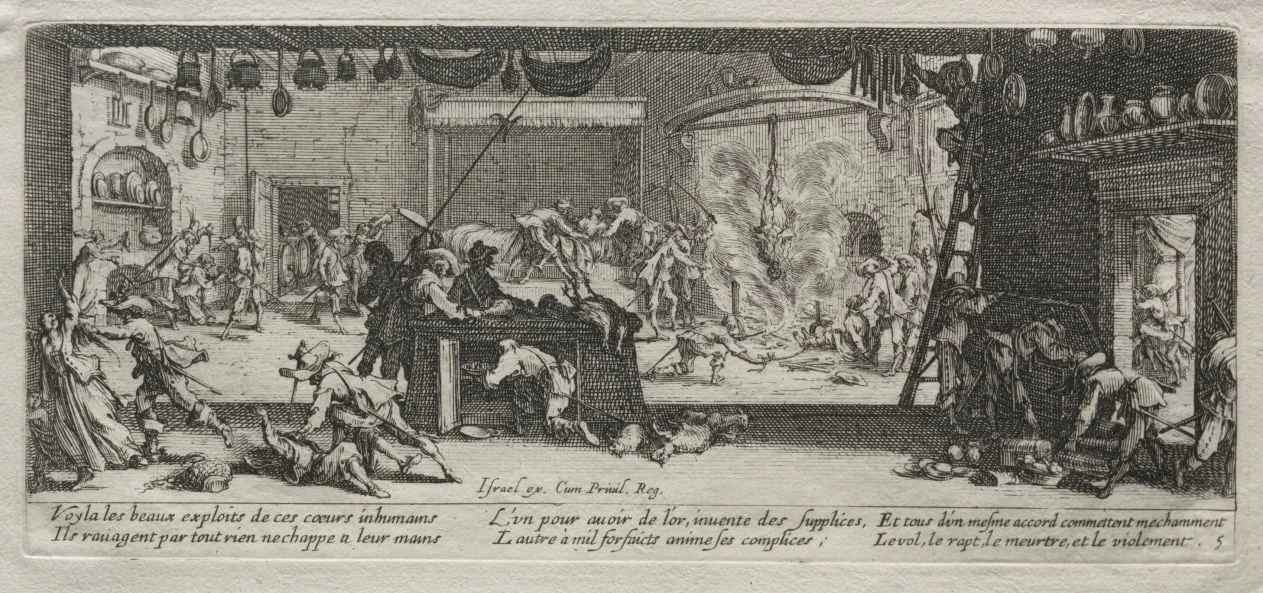The Large Miseries of War: Pillaging, detail