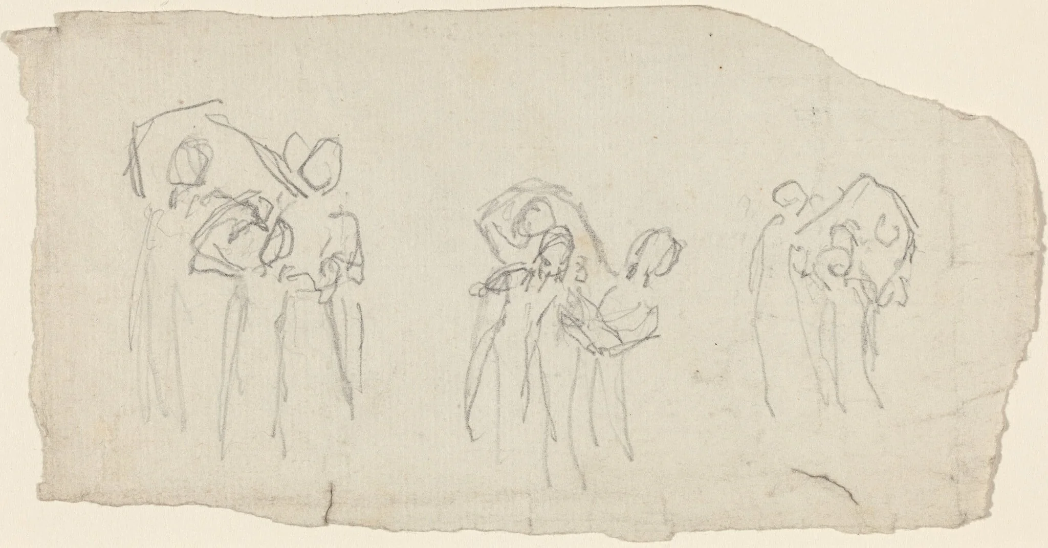 Three Groups of Dancers, detail