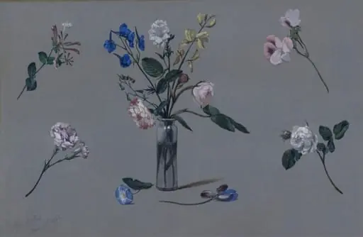 Flower study, by George Wallis, 18