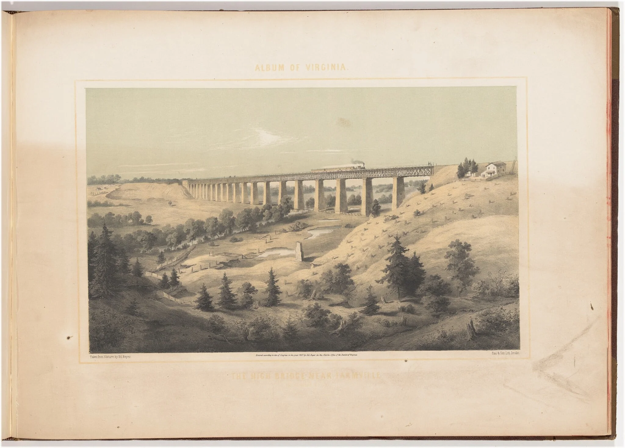 The High Bridge Near Farmville, detail