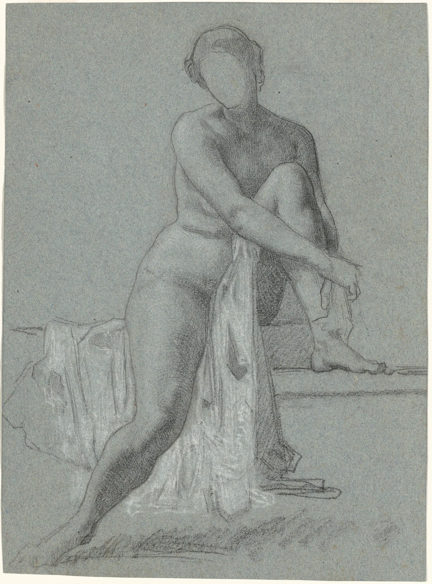Seated Nude, detail