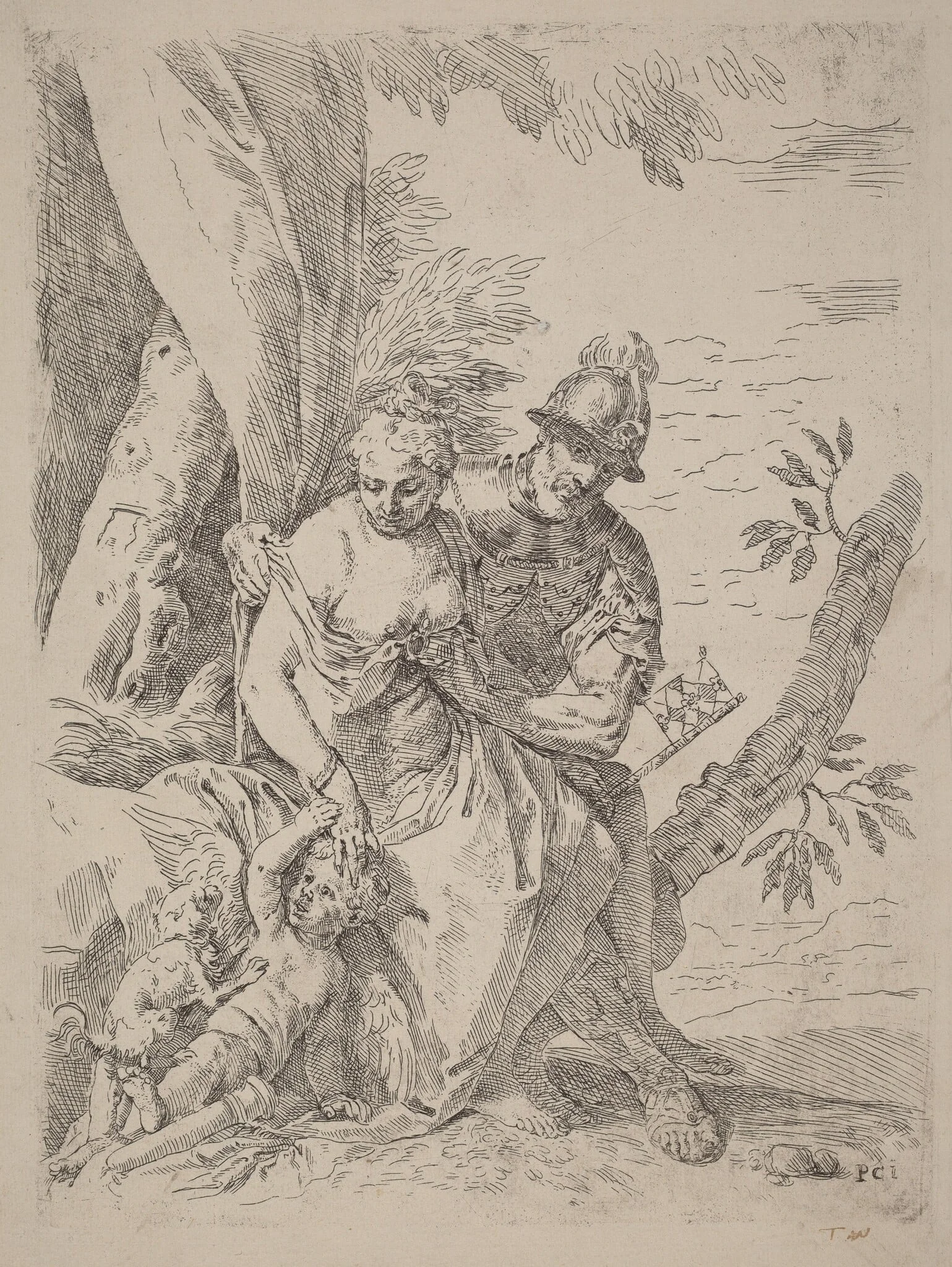 Mars, Venus and Cupid, detail