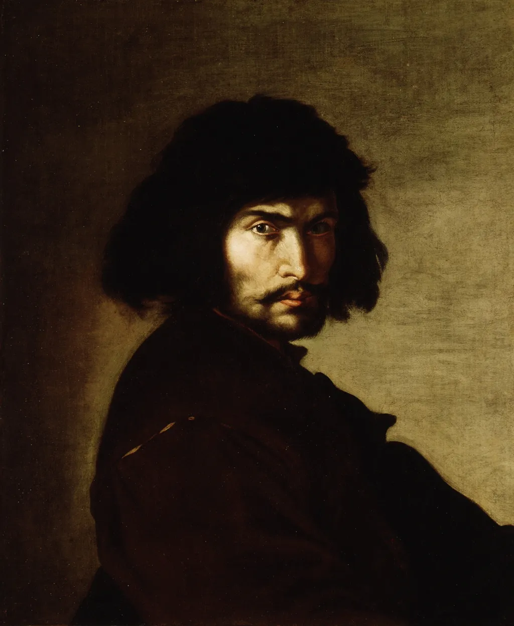 Self-Portrait, by Salvator Rosa, oil, 1650