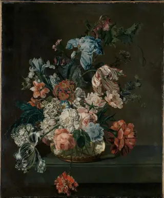 Still Life with Flowers, by Cornelia van der Mijn, unspecified, 1762