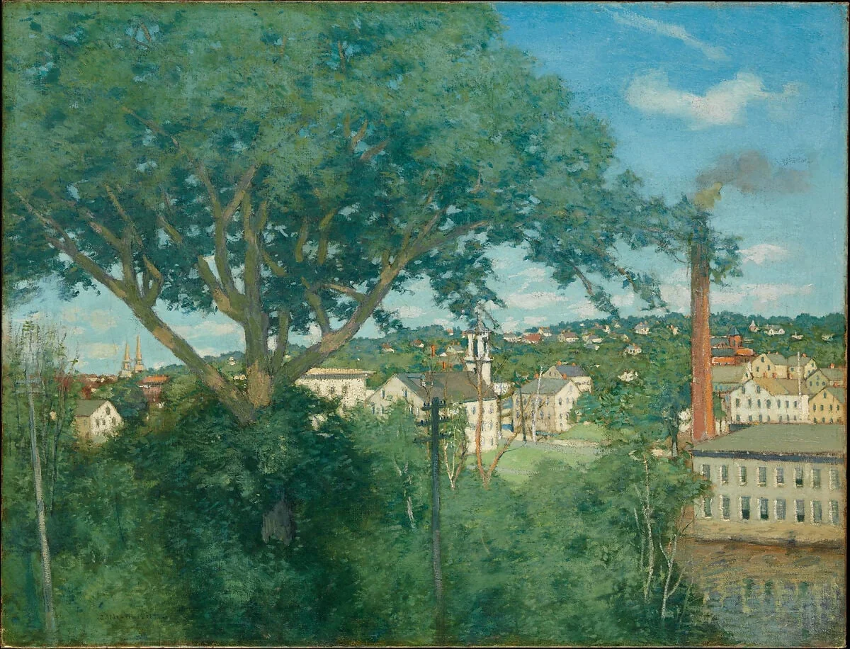 The Factory Village, detail