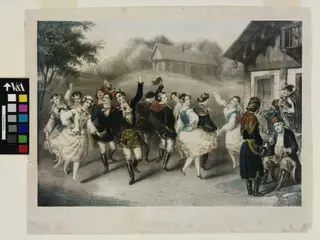 Polnischer Tanz, by H. Waldow jun, 1850