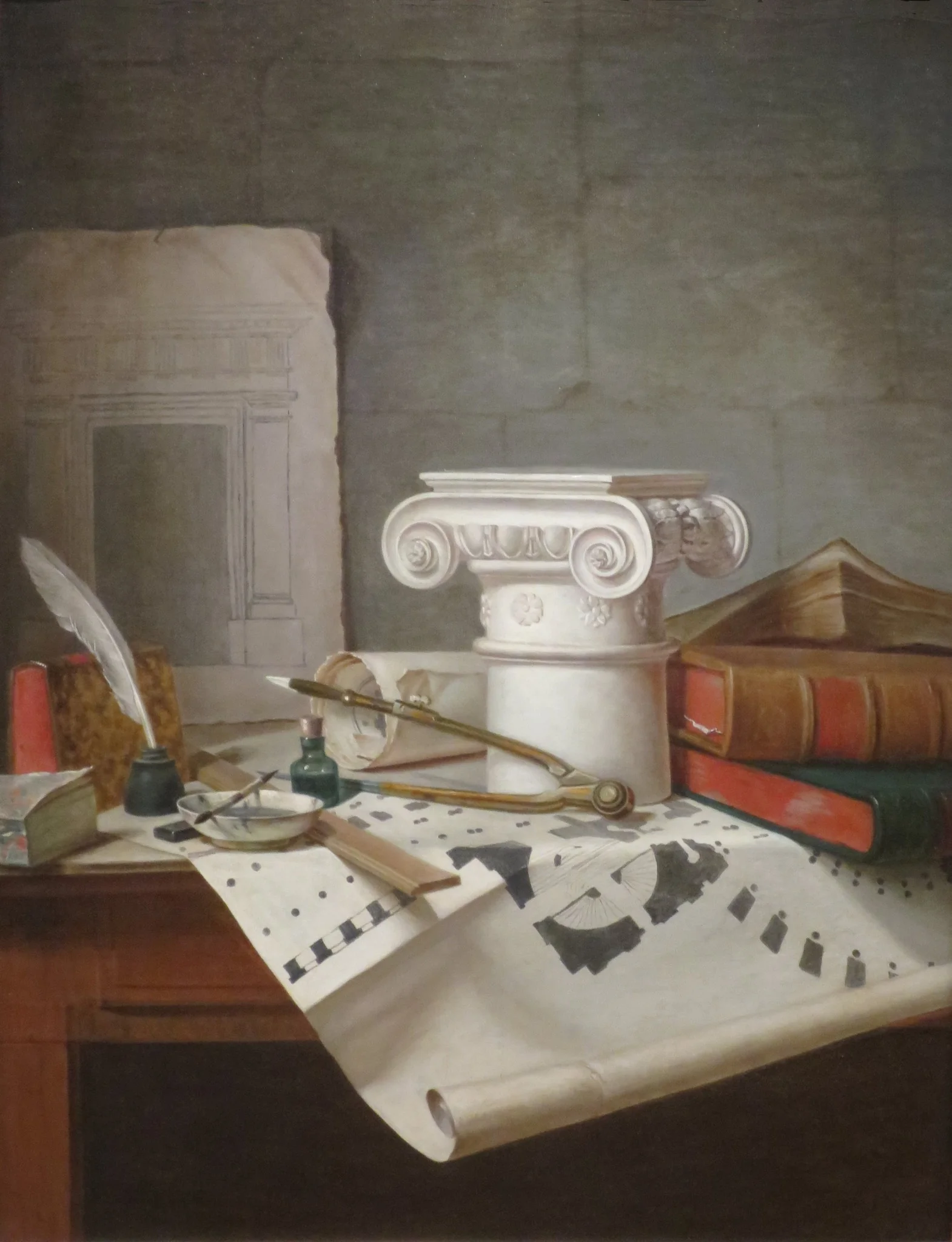 An Architect's Table, detail