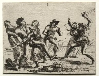 Military Subjects:  A Quarrel, by Hans Ulrich Franckh, 1651