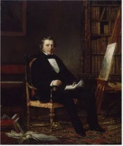 Portrait of Samuel Lover (1797-1868), Author and Artist, detail