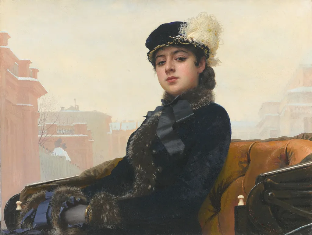 Portrait of an Unknown Woman, by Ivan Kramskoi, oil
