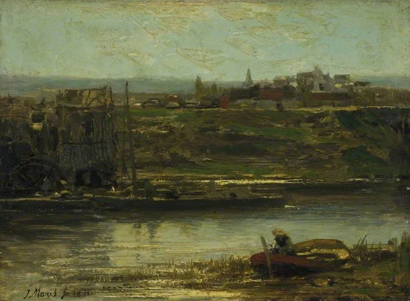 The Watermill, Bougival, detail