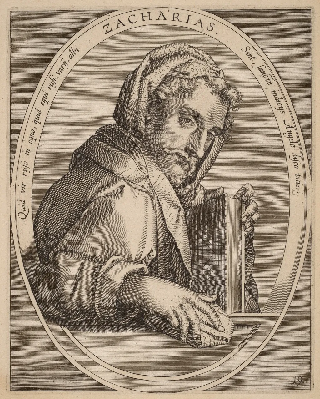 Zaccarias, by Theodor Galle, ink, 1613