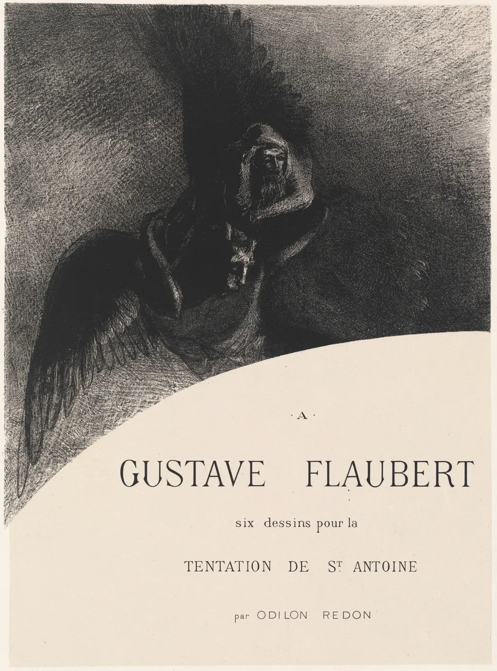 Frontispiece, by Odilon Redon, ink, 1889