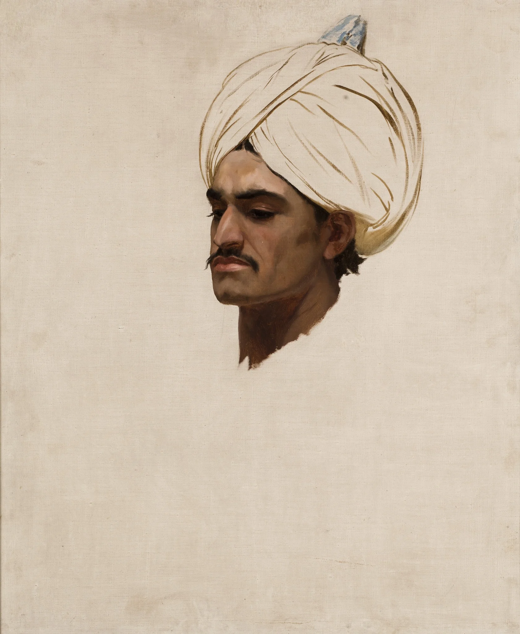 Study of an Arab's Head, detail