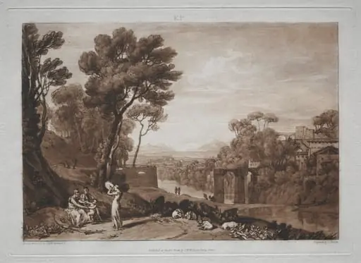 Liber Studiorum:  The Woman and the Tambourine, by Joseph Mallord William Turner, 1823
