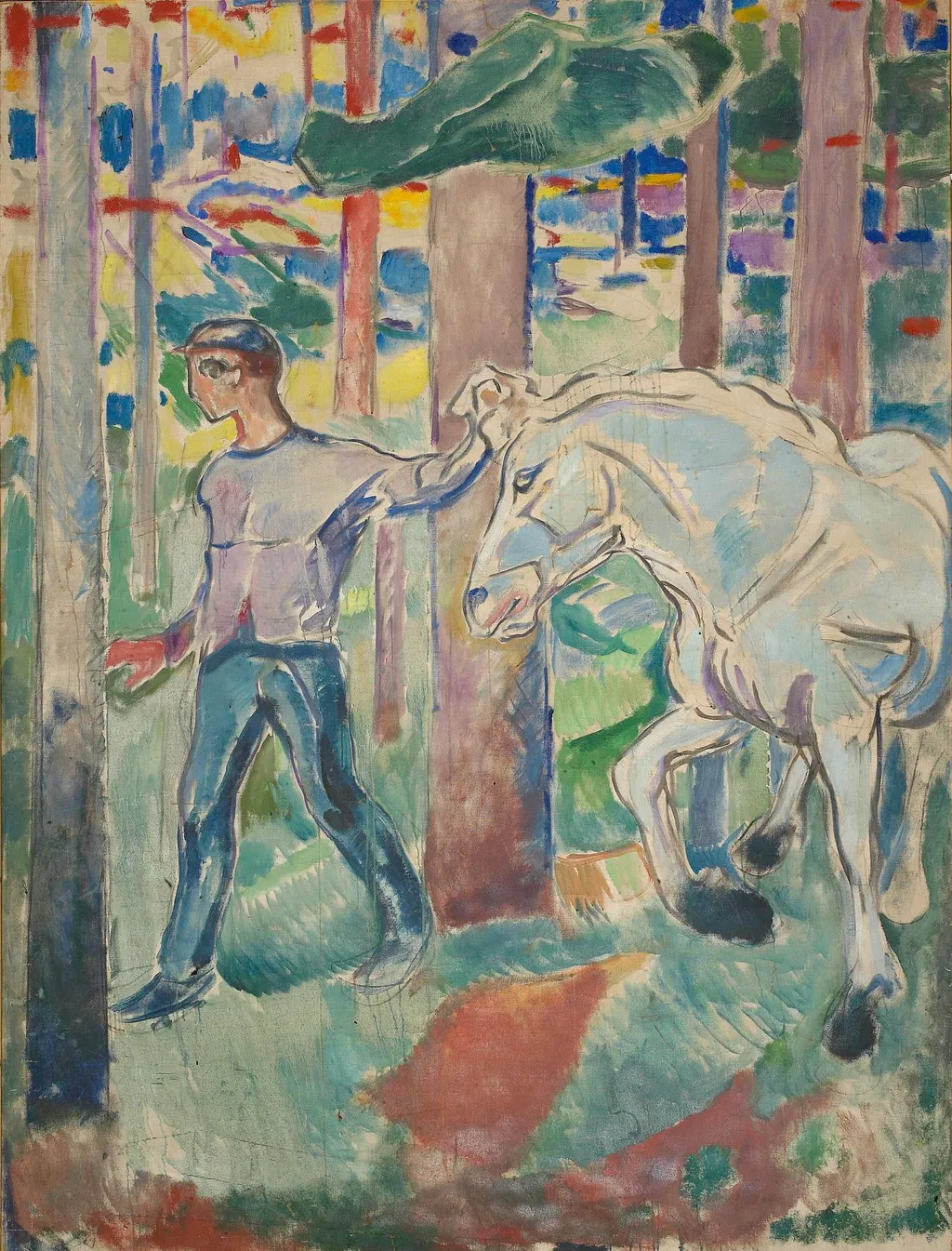 The Pathfinder, by Edvard Munch, oil, 1912